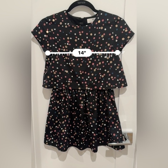 DVF x Rockets of Awesome Kids Woven Dress black multicolor size 10 polka dots - Picture 5 of 6